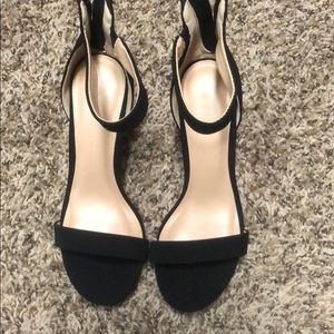 Black Ankle Strap Heels